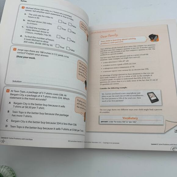 Ready Pennsylvania Grade 6 & 7 Math Practice Workbooks PA Core Edition Set - Picture 5 of 9